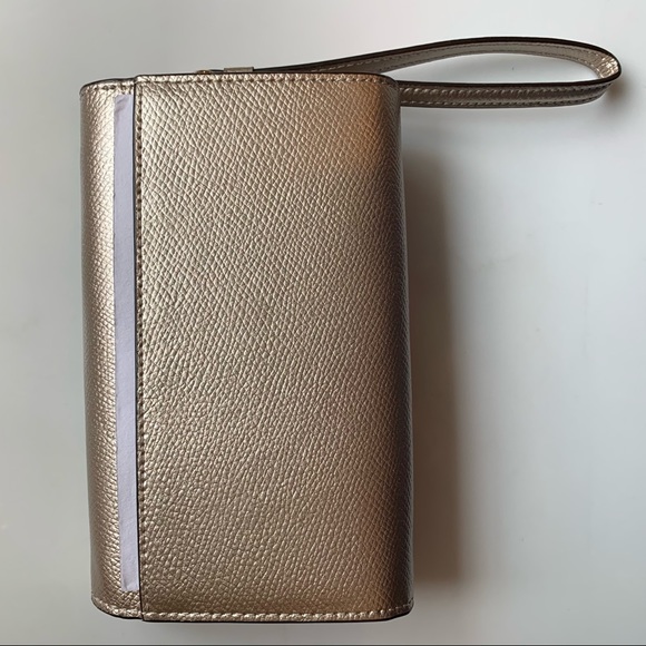 Coach gold metallic wallet clutch NWT - Picture 6 of 7